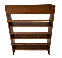 Art Deco Modernist Open Bookcase by P.E.L. Izeren for De Genneper Molen, 1920s